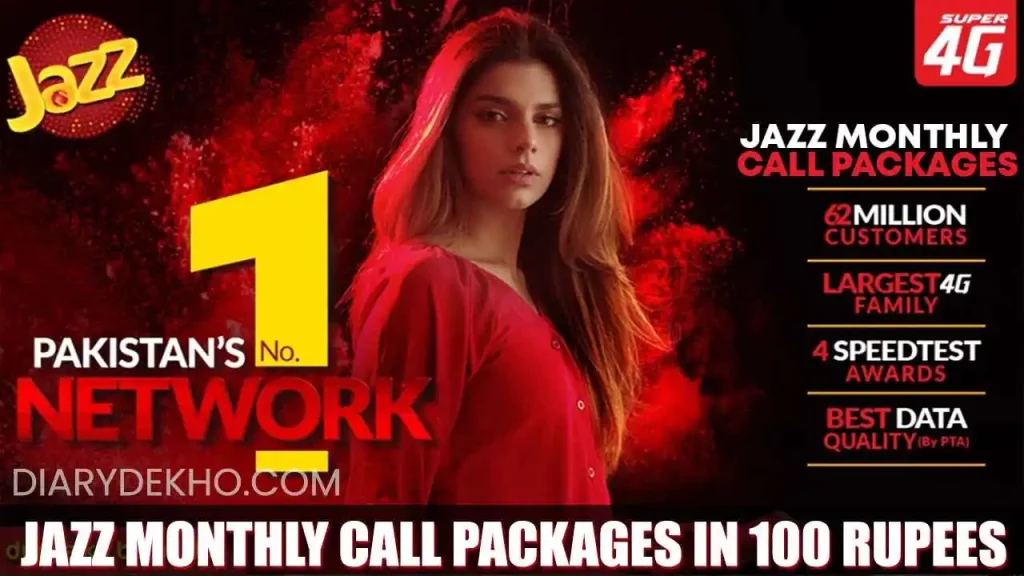 Jazz Monthly Call Packages In 100 Rupees